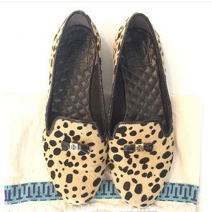 Tory Burch Leopard Loafers Size 8